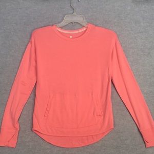 ALL IN MOTION Modal Comfy Soft Cozy Stretch Layering Piece w/Hand Warmer Pockets